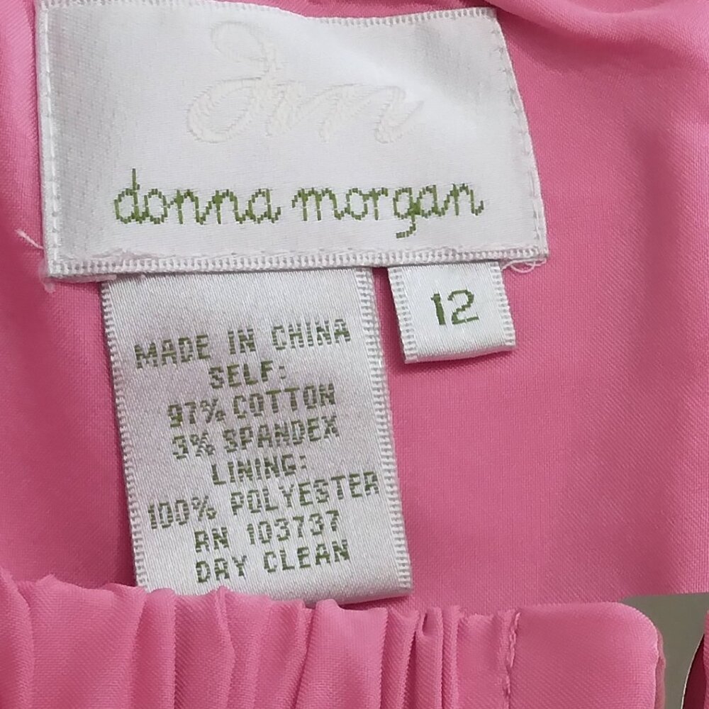Donna Morgan | Vibrant Watercolor Strapless Dress Stretch Multicolor | Size 12 - Picture 10 of 11